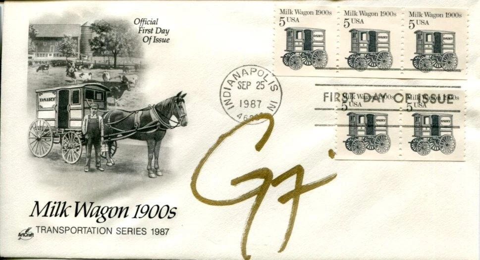 Guy Fieri Diners Drive-Ins & Dives Food Network Flavortown Signed Autograph FDC