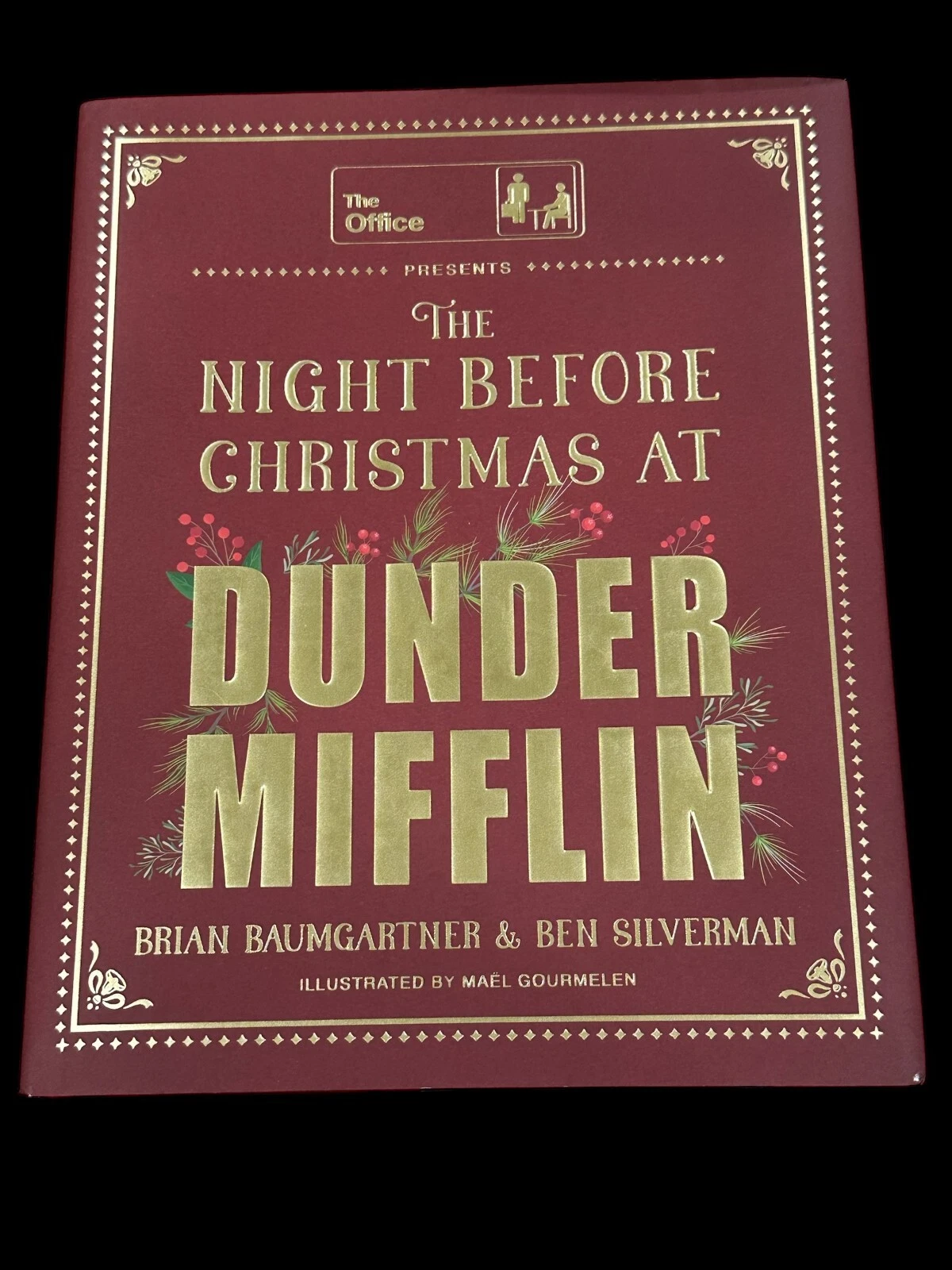 Brian Baumgartner The Office Christmas Dunder Mifflin Signed Autograph Book JSA