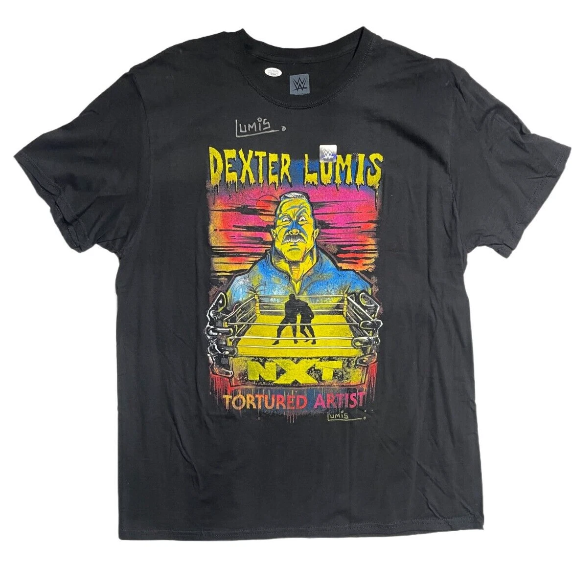 Dexter Lumis Signed Tortured Artist WWE Official T-Shirt JSA COA