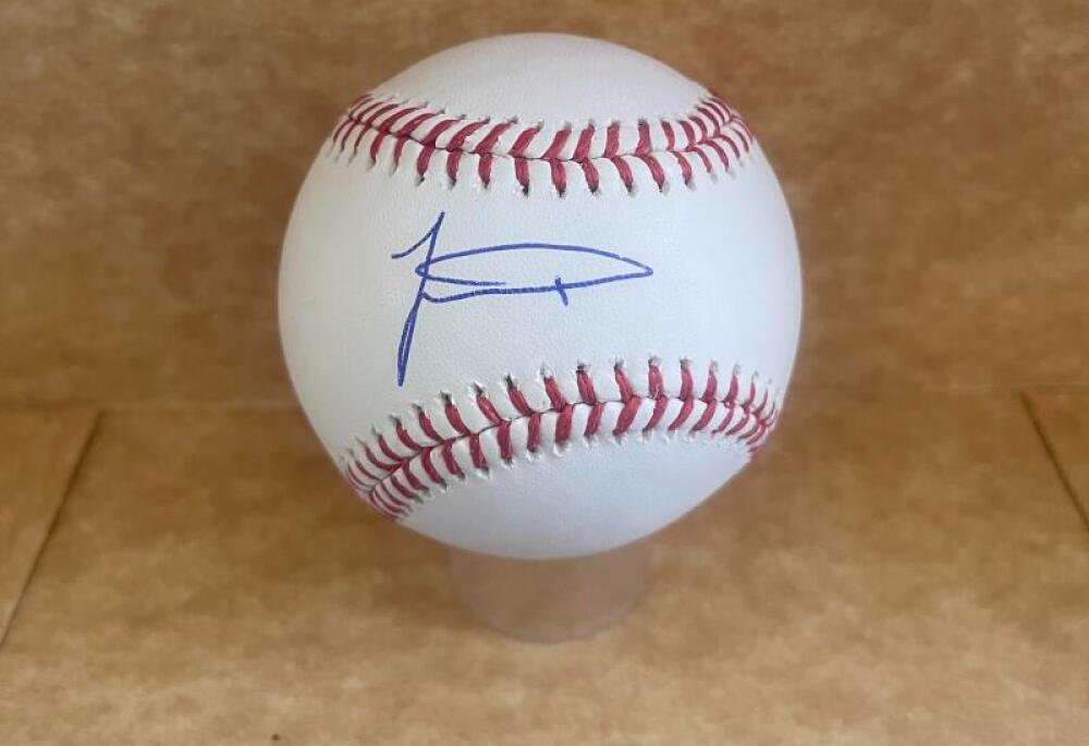 JACKSON MERRILL PADRES SIGNED AUTOGRAPHED M.L. BASEBALL BECKETT AUTH