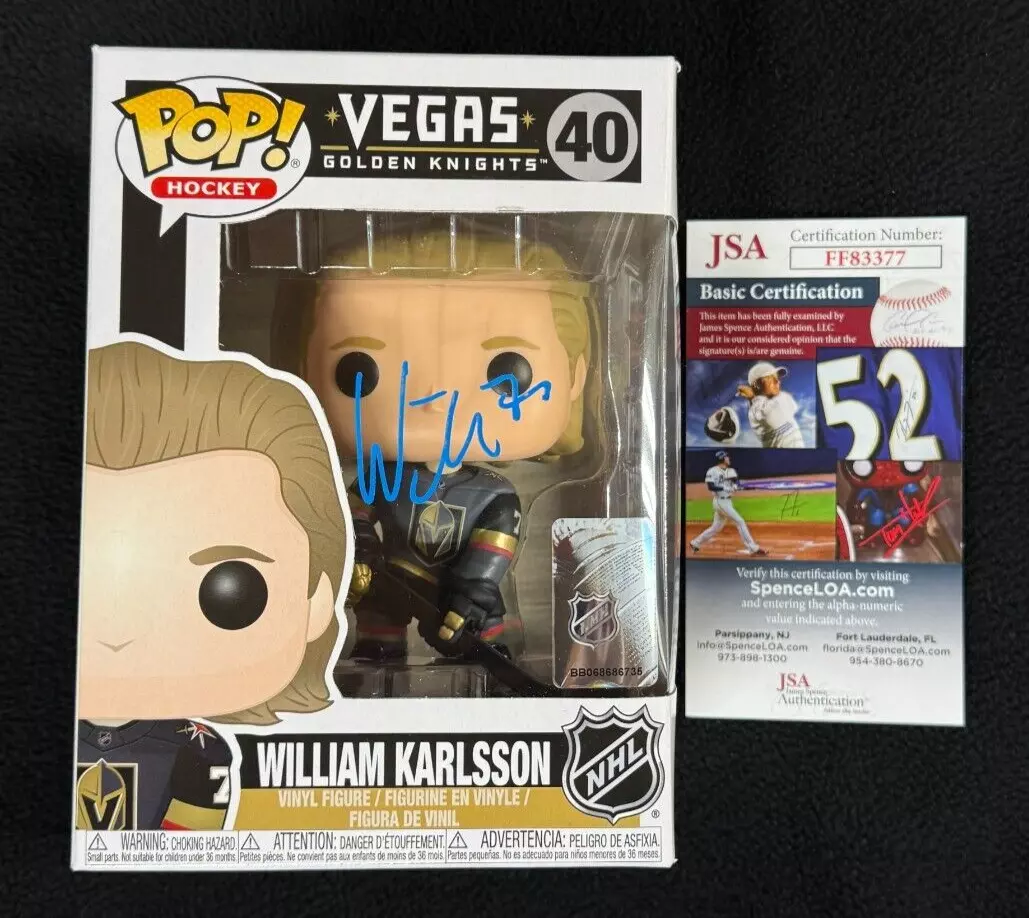 William Karlsson Signed Vegas Golden Knights Funko Pop Figure #40 JSA COA