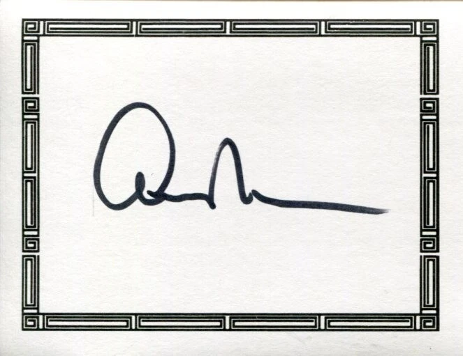 Edward Albee Who's Afraid Of Virginia Woolf Author Signed Autograph Bookplate