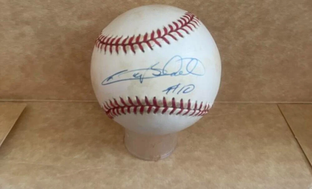 GARY SHEFFIELD BRAVES/DODGERS SIGNED AUTOGRAPHED N.L. BASEBALL BECKETT AUTH