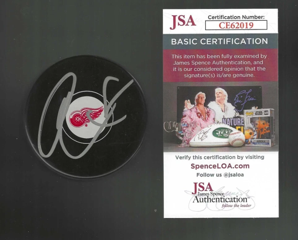 Ben Chiarot Signed Detroit Red Wings Puck JSA COA