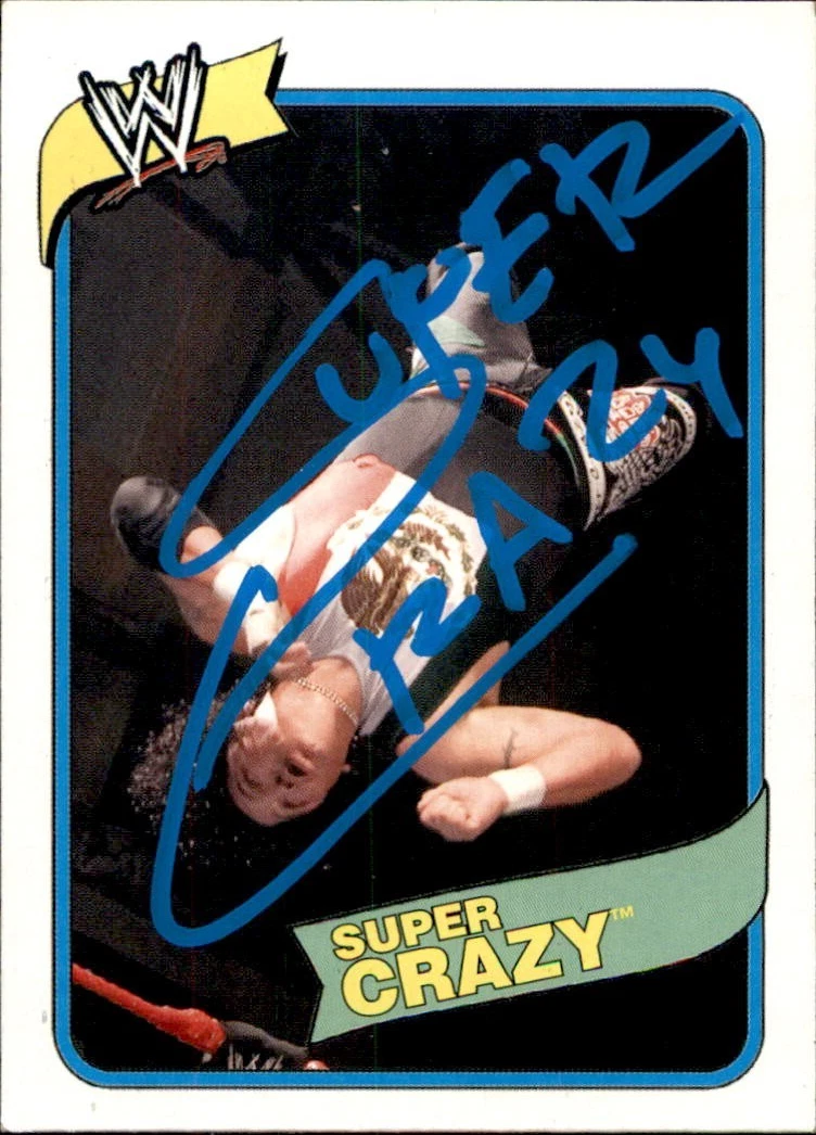 Super Crazy Signed 2007 Topps Heritage Card #14