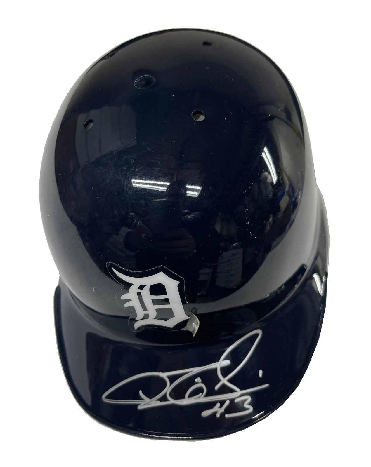 Roman Colon Signed Detroit Tigers Mini Batting Helmet Beckett COA
