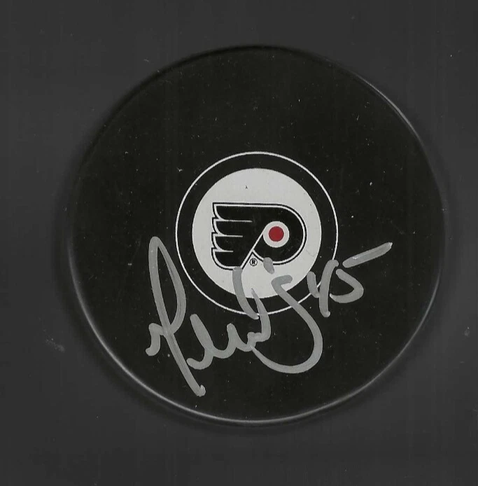 Gilbert Dionne Signed Philadelphia Flyers Puck