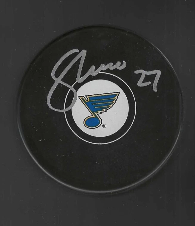 Sergio Momesso Signed St Louis Blues Puck