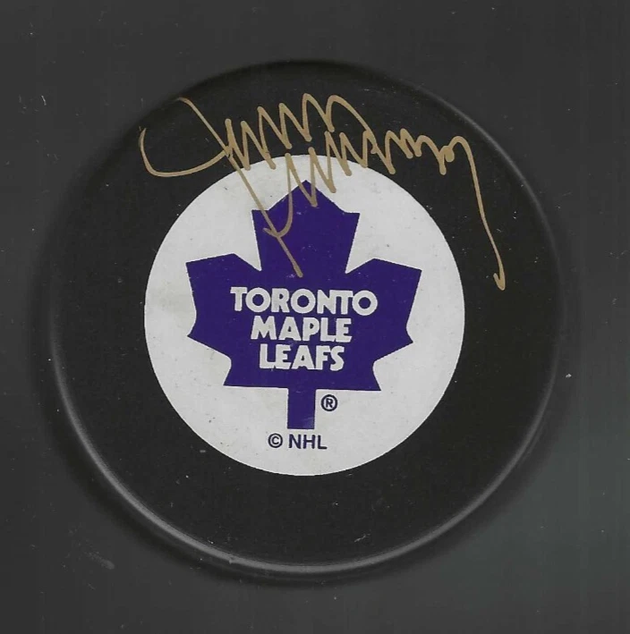 Jim McKenny Signed Toronto Maple Leafs Trench Puck