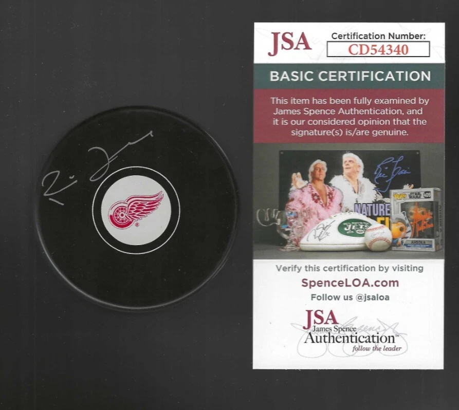 Ron Duguay Signed Detroit Red Wings Puck JSA COA