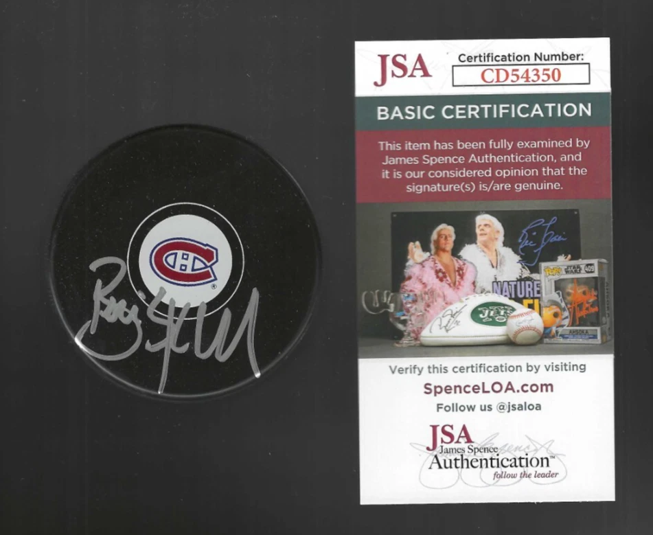 Brian Skrudland Signed Montreal Canadiens Puck JSA COA