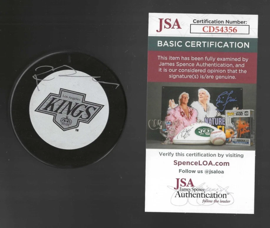 Ron Duguay Signed Los Angeles Kings Puck JSA COA