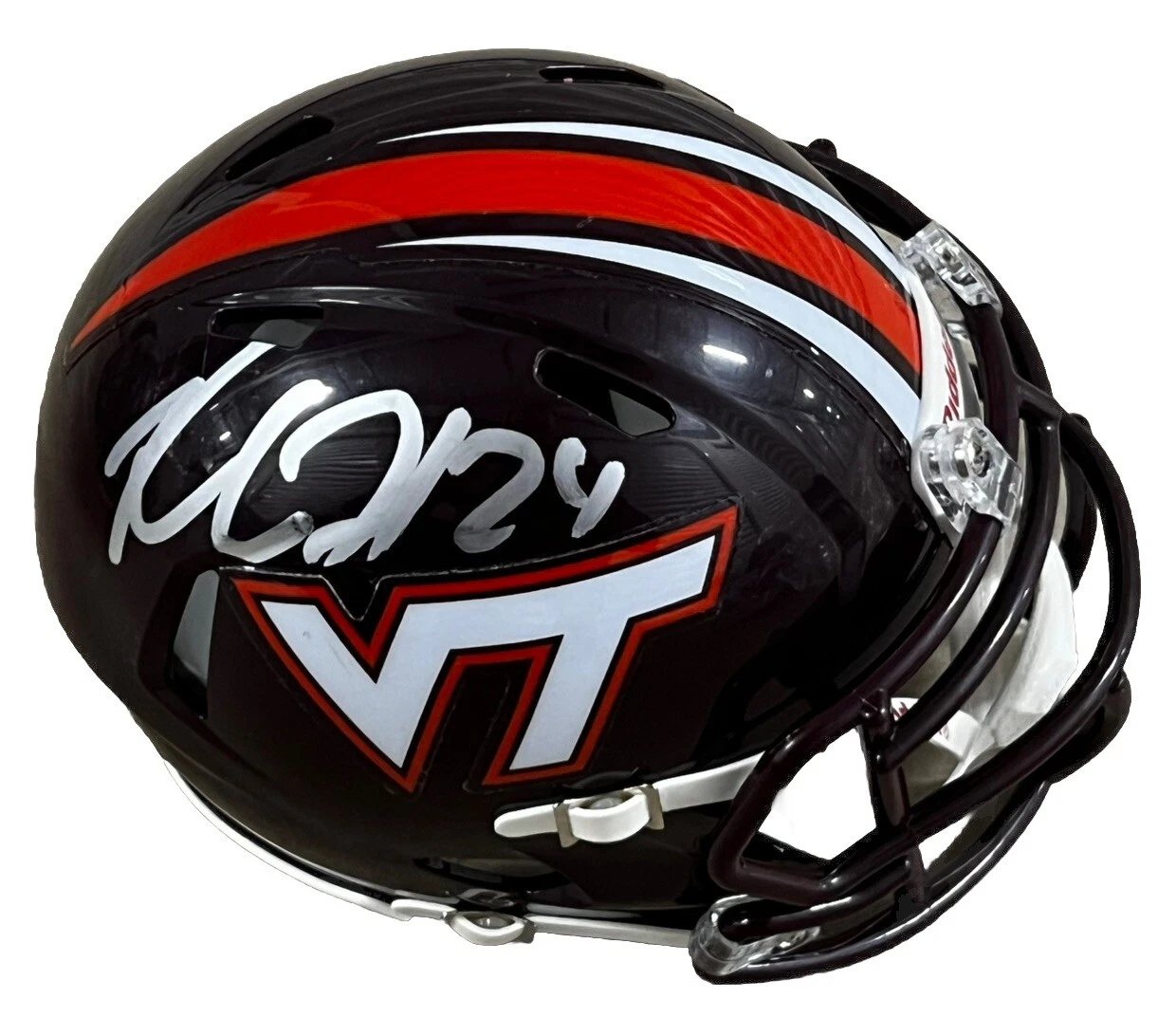 Khalil Herbert signed (Virginia Tech) mini football helmet BECKETT BP59128