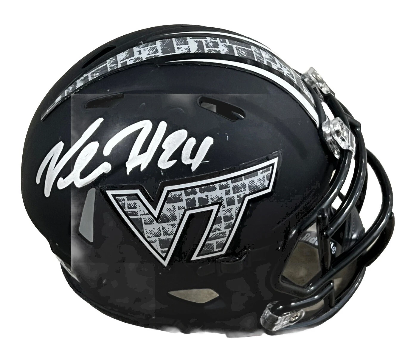 Khalil Herbert signed (Virginia Tech) mini football helmet BECKETT BP59129