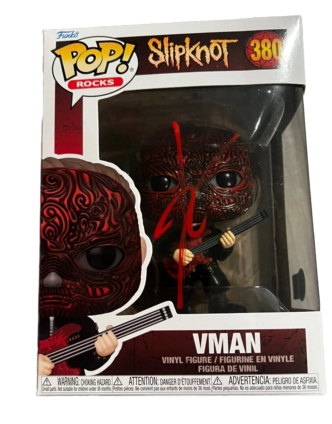 ALESSANDRO VENTURELLA SIGNED (SLIPKNOT) VMAN #380 FUNKO POP BECKETT BP59323 COLLECTIBLE MEMORABILIA