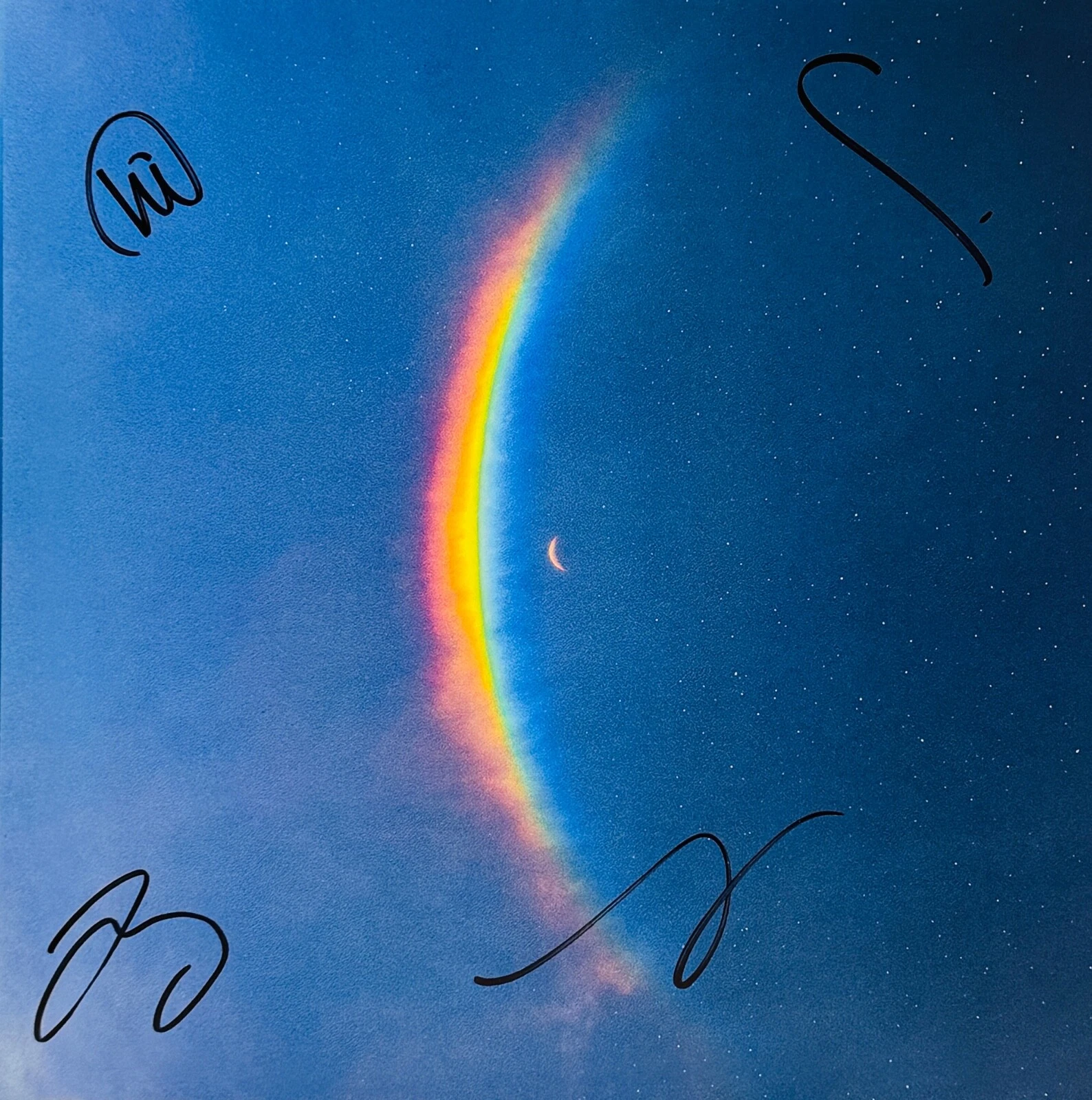 COLDPLAY CHRIS MARTIN J. BUCKLAND +2 Signed LP Insert 