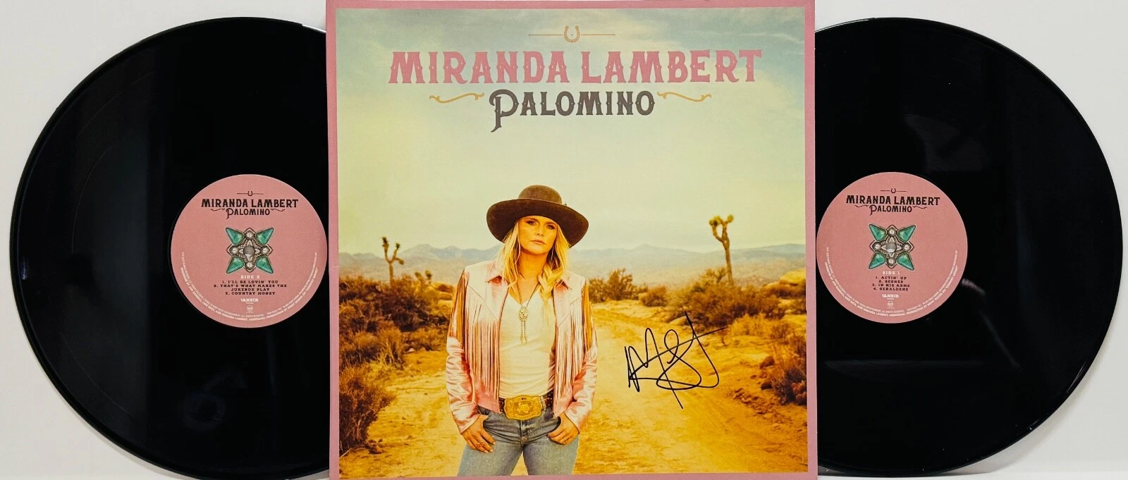 MIRANDA LAMBERT Signed Autograph LP Cover 