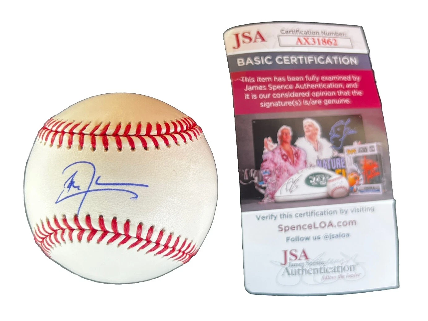 DON CHEADLE signed (IRON MAN) Major League OML baseball JSA AX31862