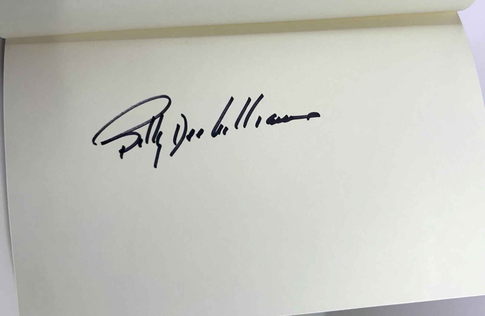 BILLY DEE WILLIAMS Signed Autograph Book 