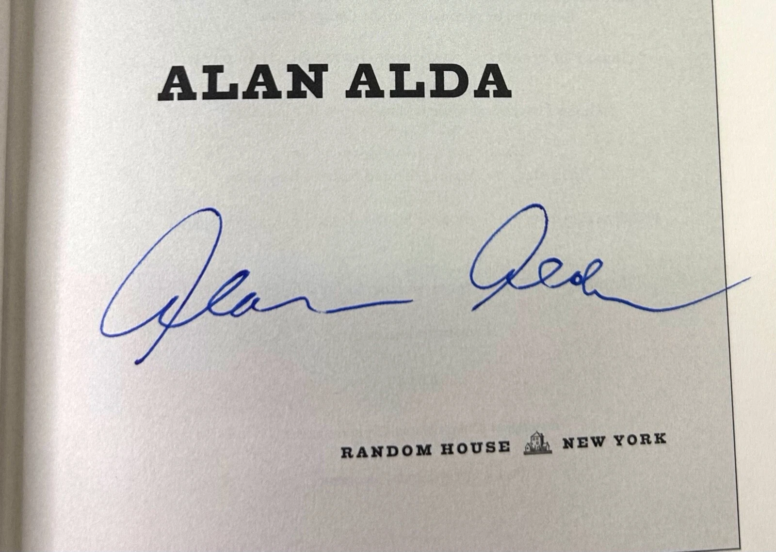 ALAN ALDA Signed Auto Book 