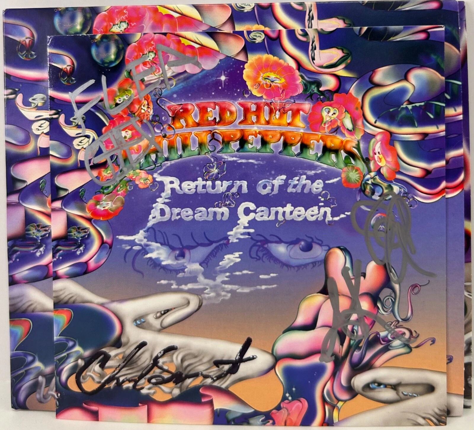 RED HOT CHILI PEPPERS KIEDIS FLEA +2 Signed Auto CD 