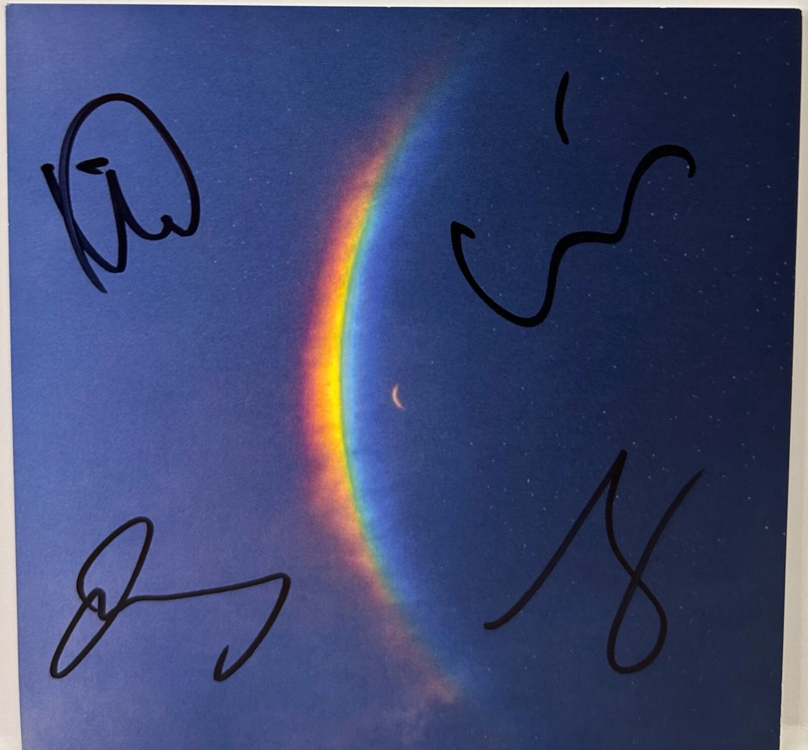 COLDPLAY CHRIS MARTN +3 Signed Autograph CD 