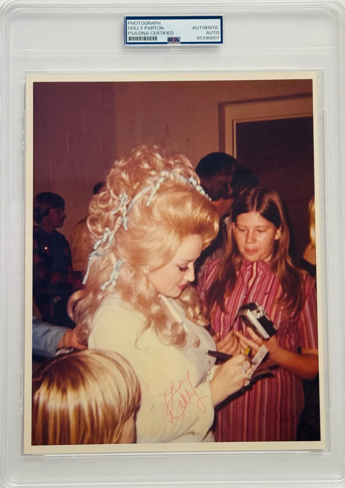 DOLLY PARTON Signed Autograph Slabbed Encapsulated 8x10 Photo PSA/DNA