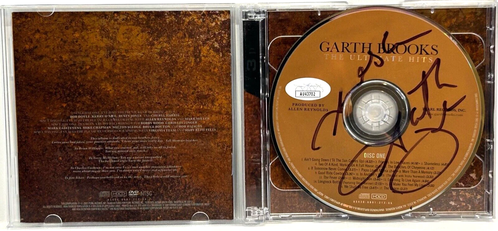 GARTH BROOKS Signed Autograph CD 