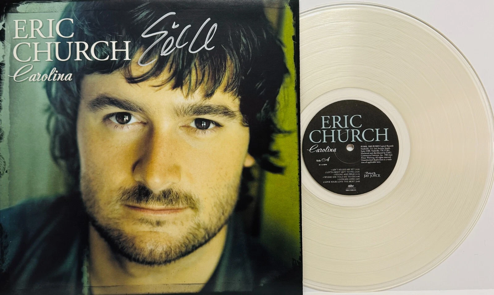 ERIC CHURCH Signed LP Cover 