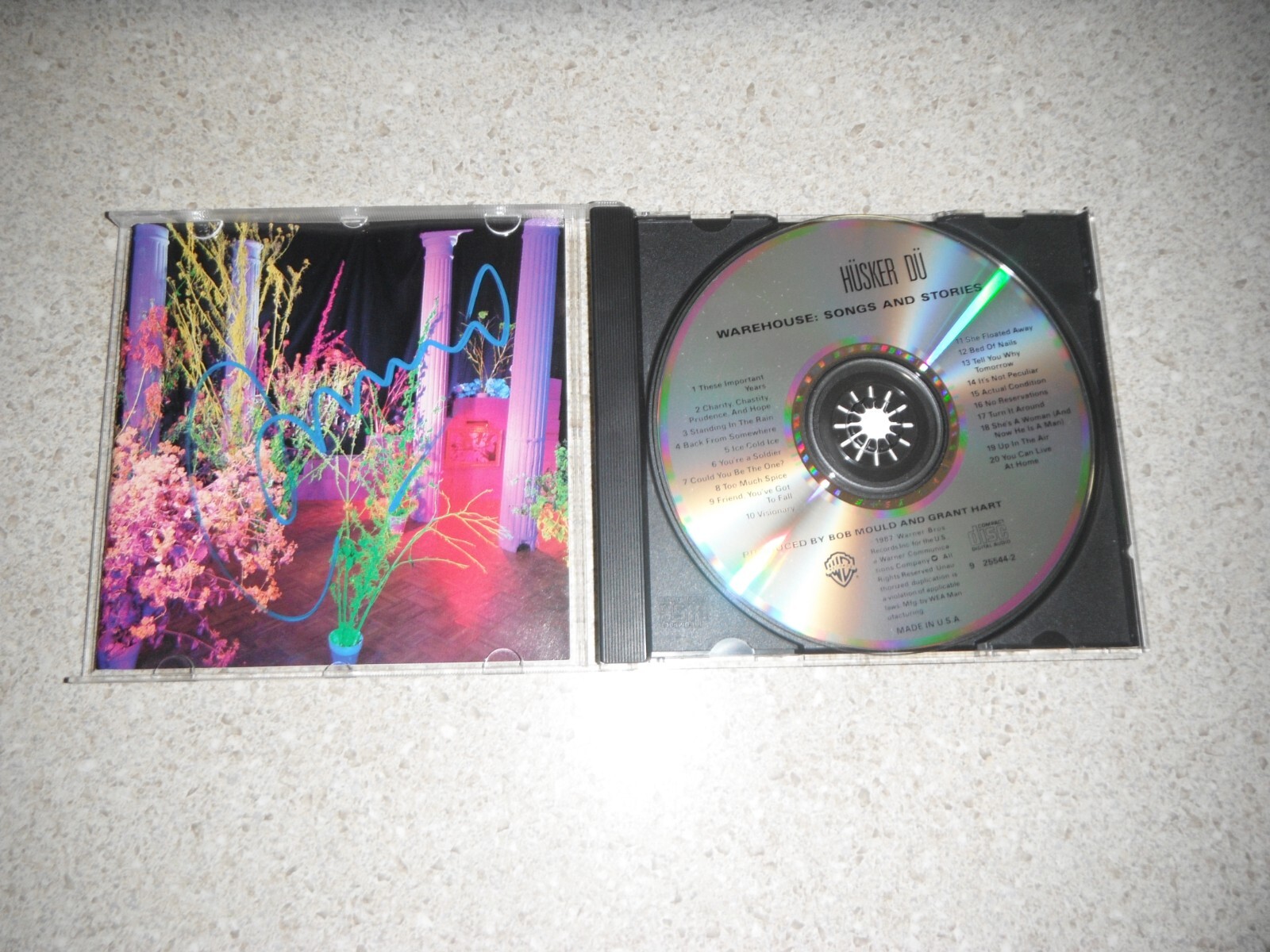 HUSKER DU BOB MOULD SIGNED WAREHOUSE SONGS AND STORIES CD COVER