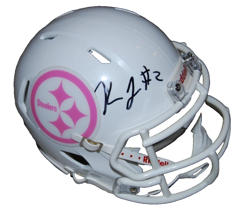 KALEB JOHNSON signed (Pittsburgh Steelers) mini football helmet BECKETT BR32603