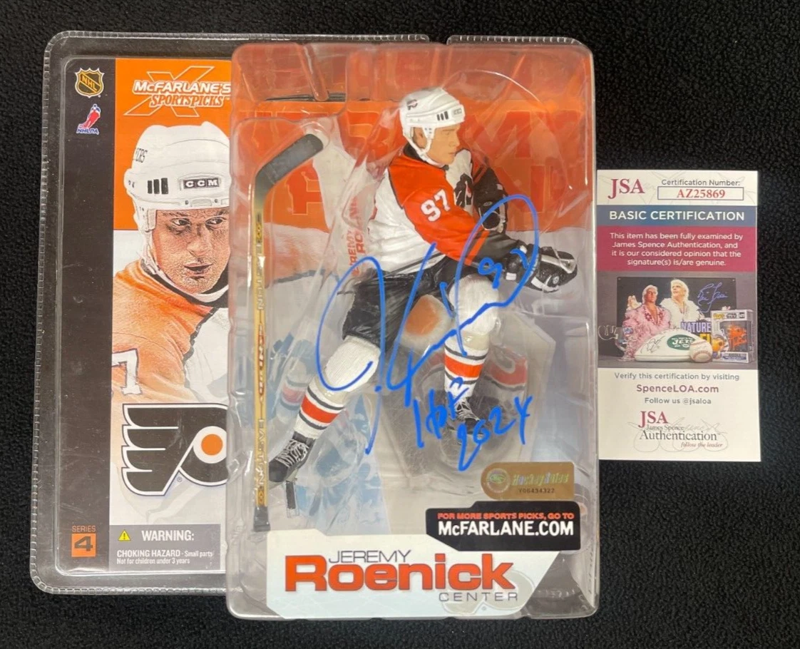 Jeremy Roenick Signed Inscribed HOF '24 Philadelphia Flyers McFarlane Figure JSA