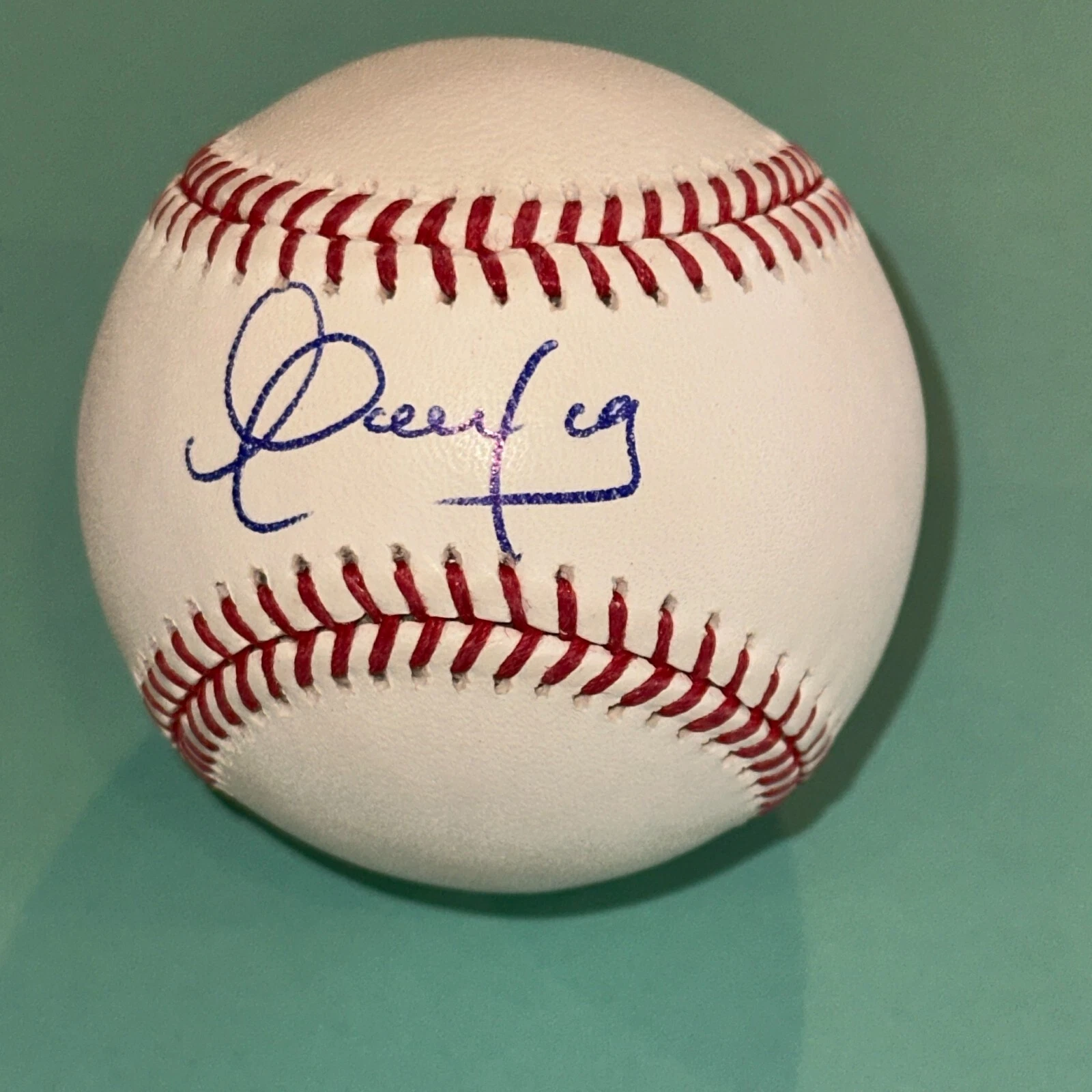 OSWALDO CABRERA (New York Yankees) Signed Official MLB Baseball Beckett (BAS)