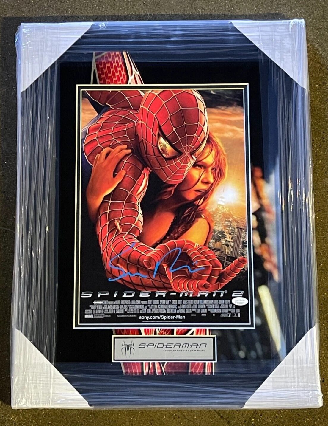Sam Raimi Signed Spider-Man 2 Framed 11x17 Movie Poster Photo JSA COA