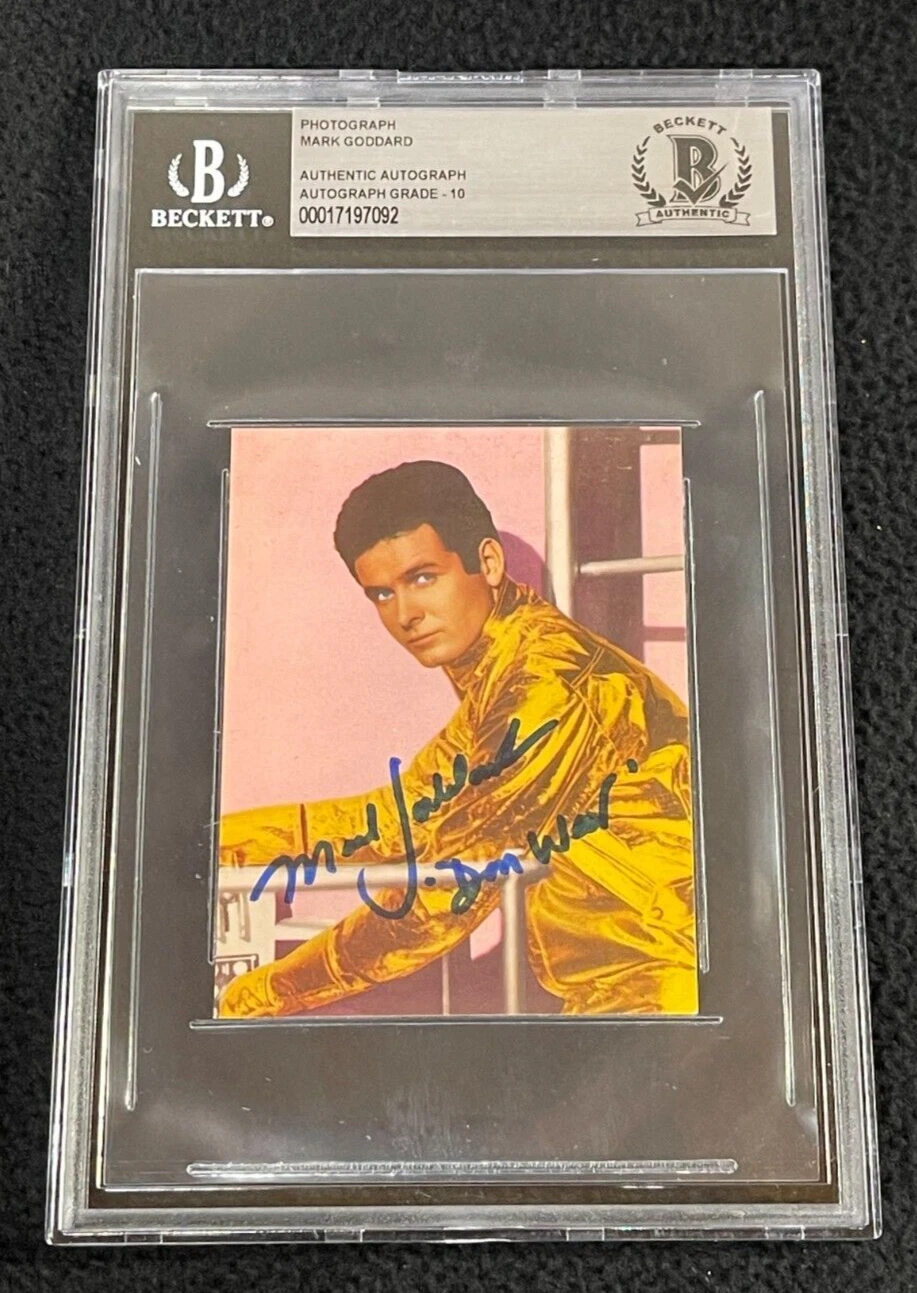 Mark Goddard Signed Lost In Space Spanish Trading Card #23 Beckett Certified