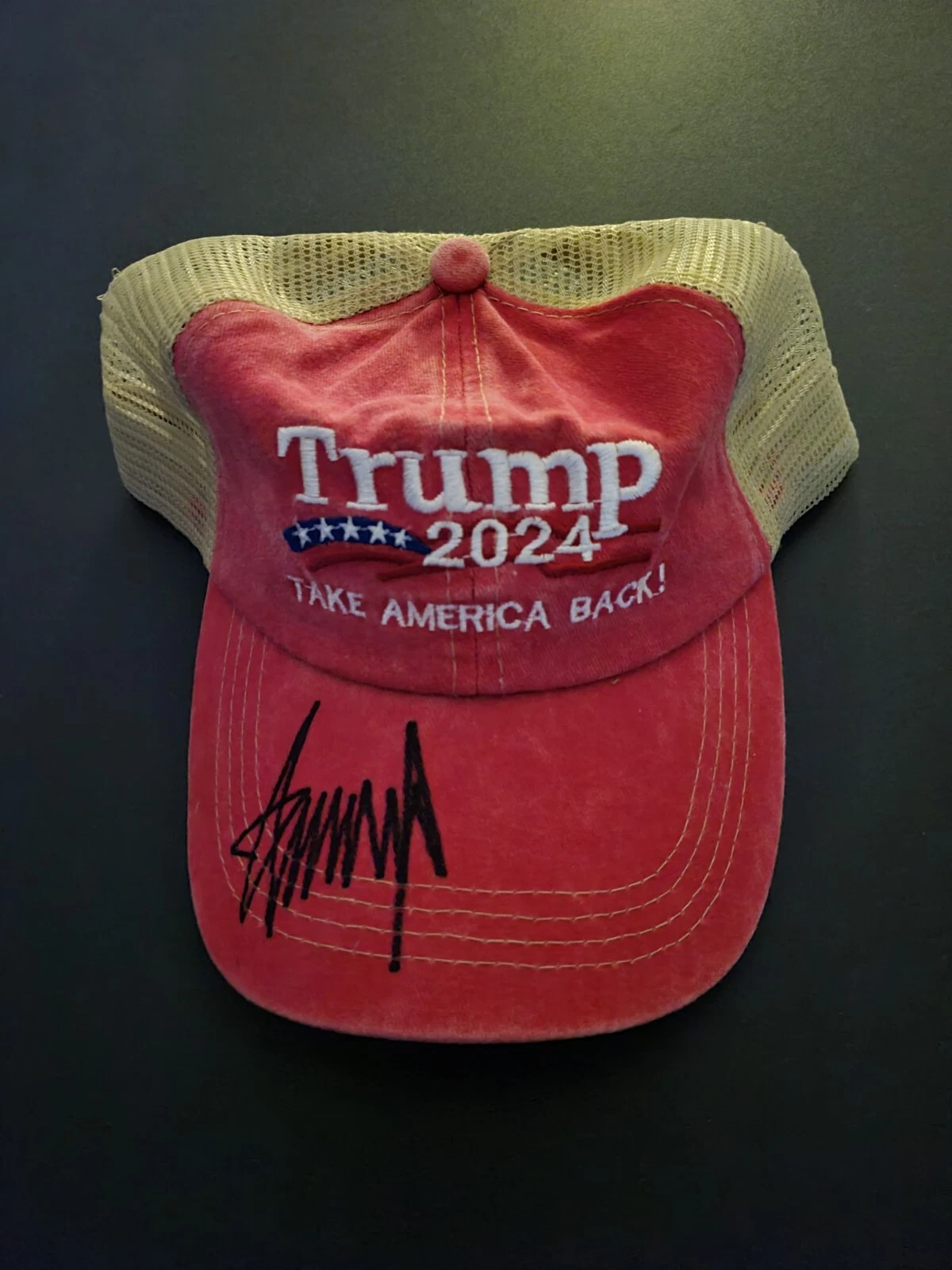 DONALD TRUMP signed autographed 2024 Take America Back Baseball Cap Hat