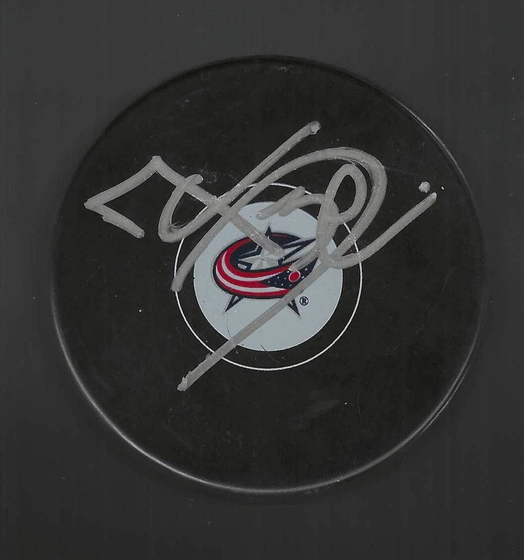 Marc Denis Signed Columbus Blue Jackets Puck