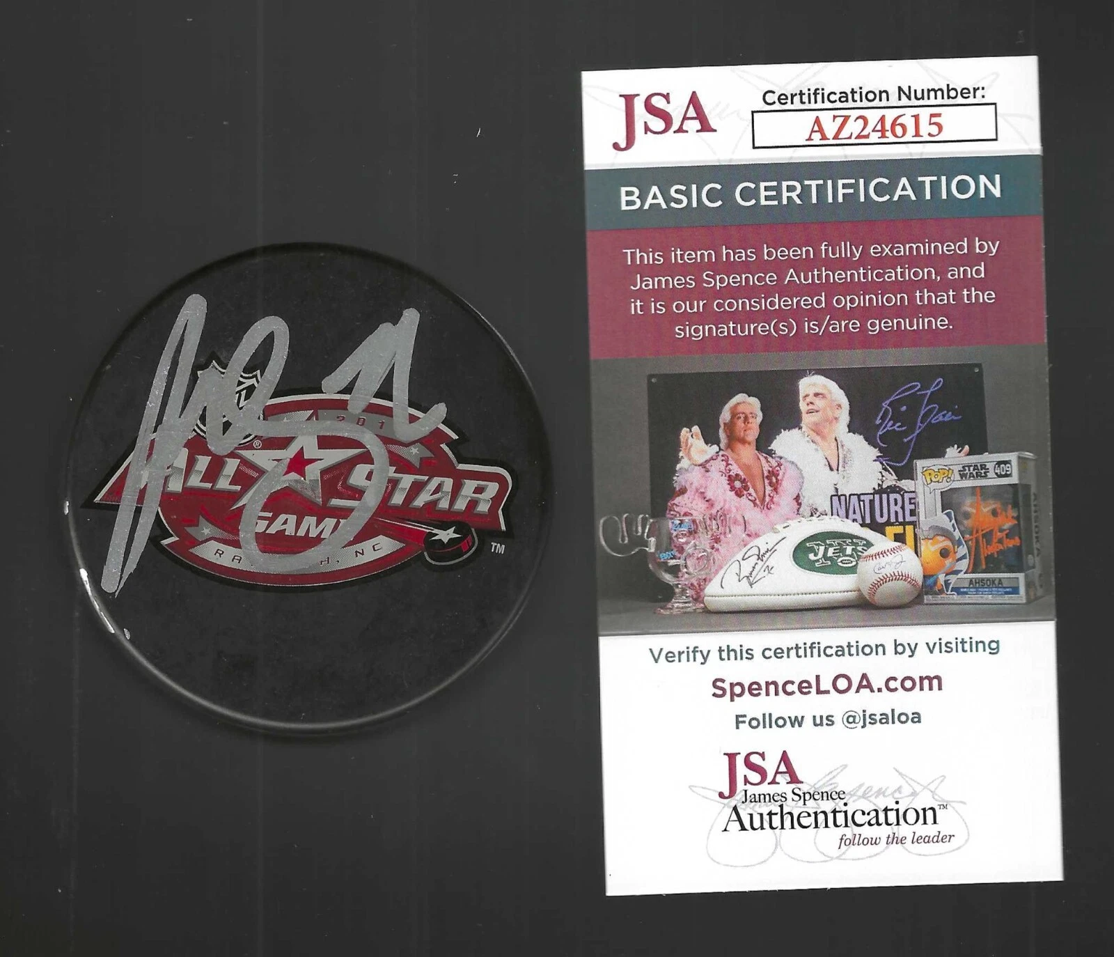 Paul Stastny Signed Colorado Avalanche 2011 All Star Game Puck JSA COA