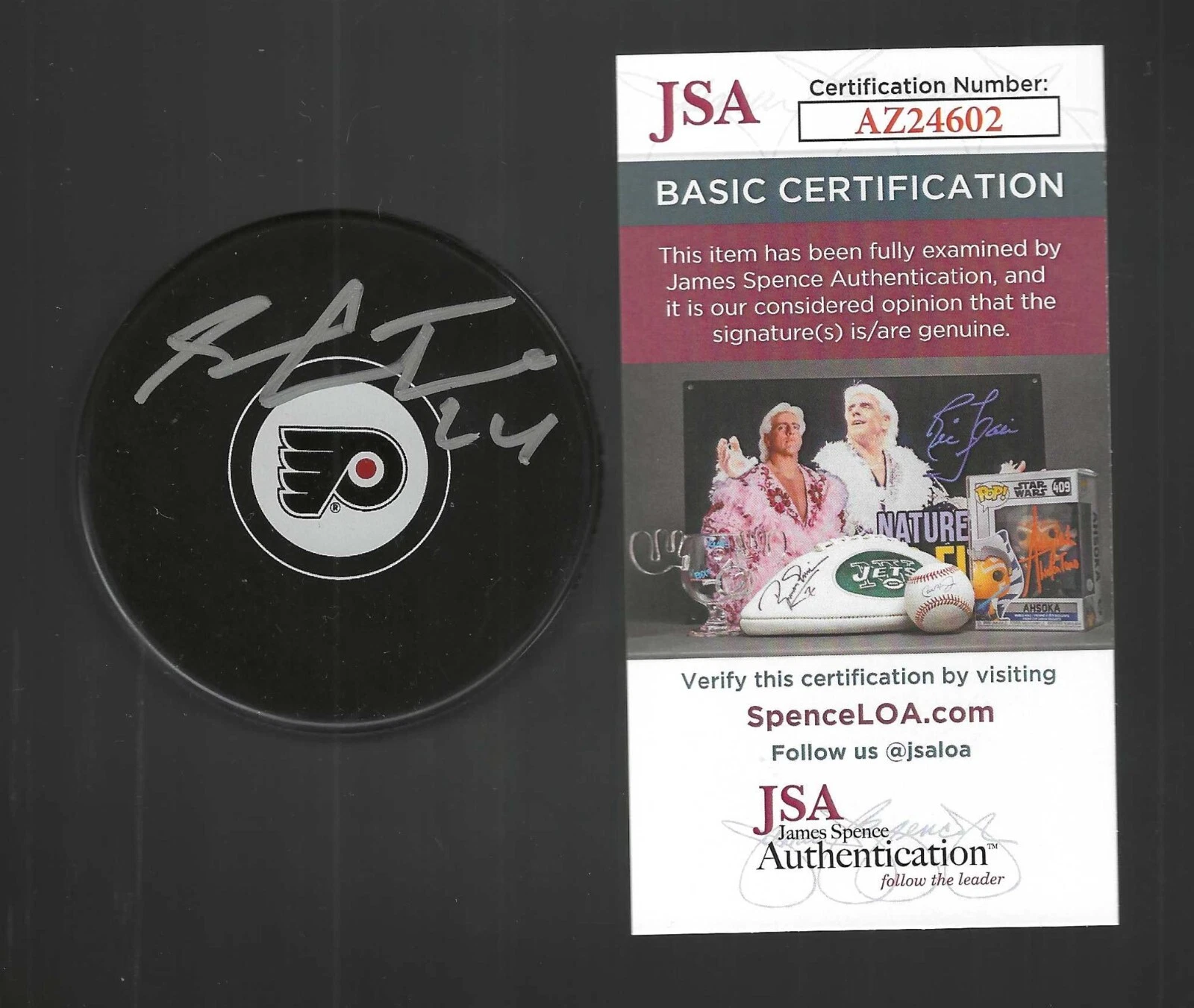 Sean Couturier Signed Philadelphia Flyers Puck JSA COA