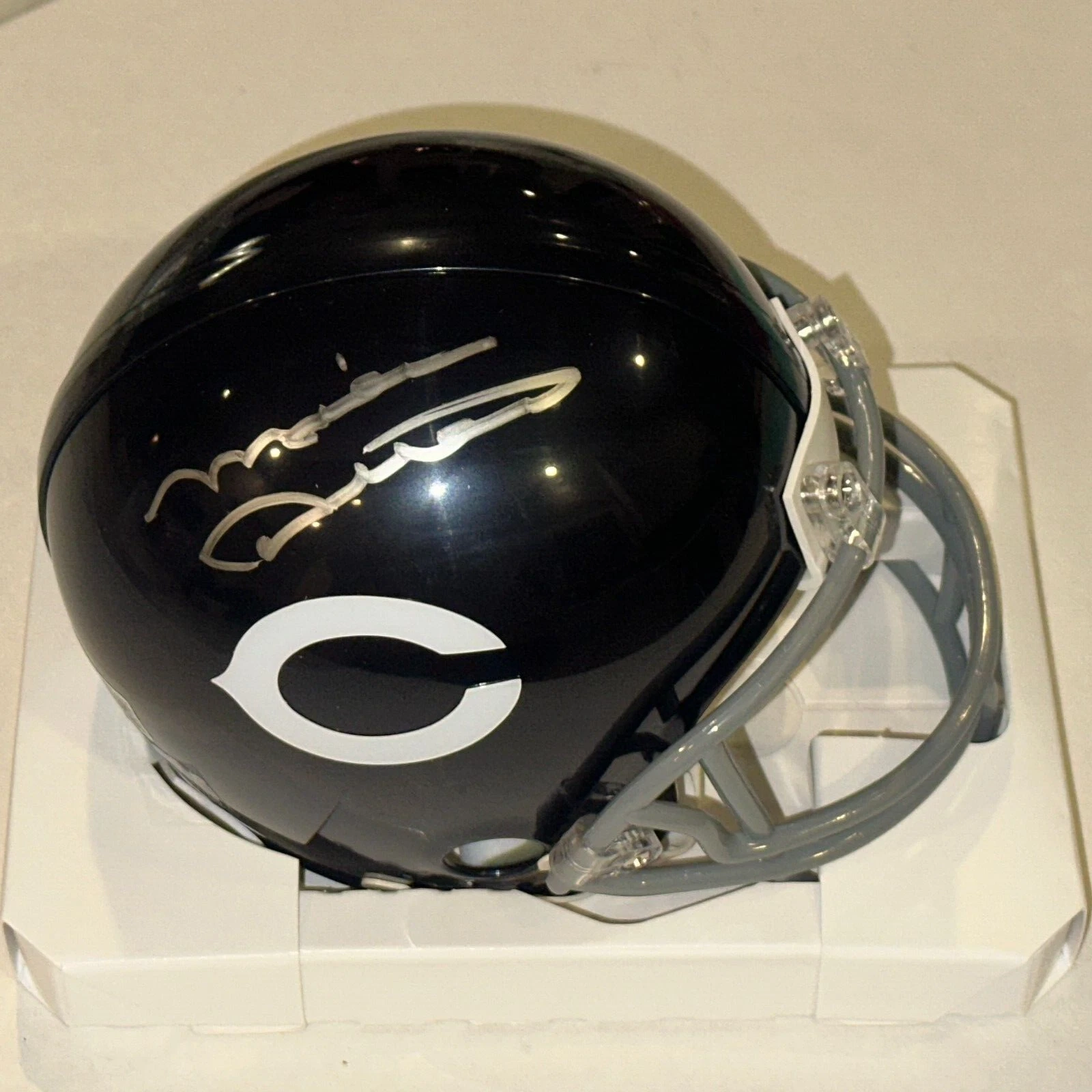 MIKE DITKA Signed BEARS THROWBACK Mini-helmet Beckett Authentication (BAS)