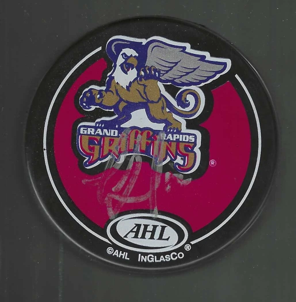 Tom Galvin Signed Grand Rapids Griffins Souvenir Puck