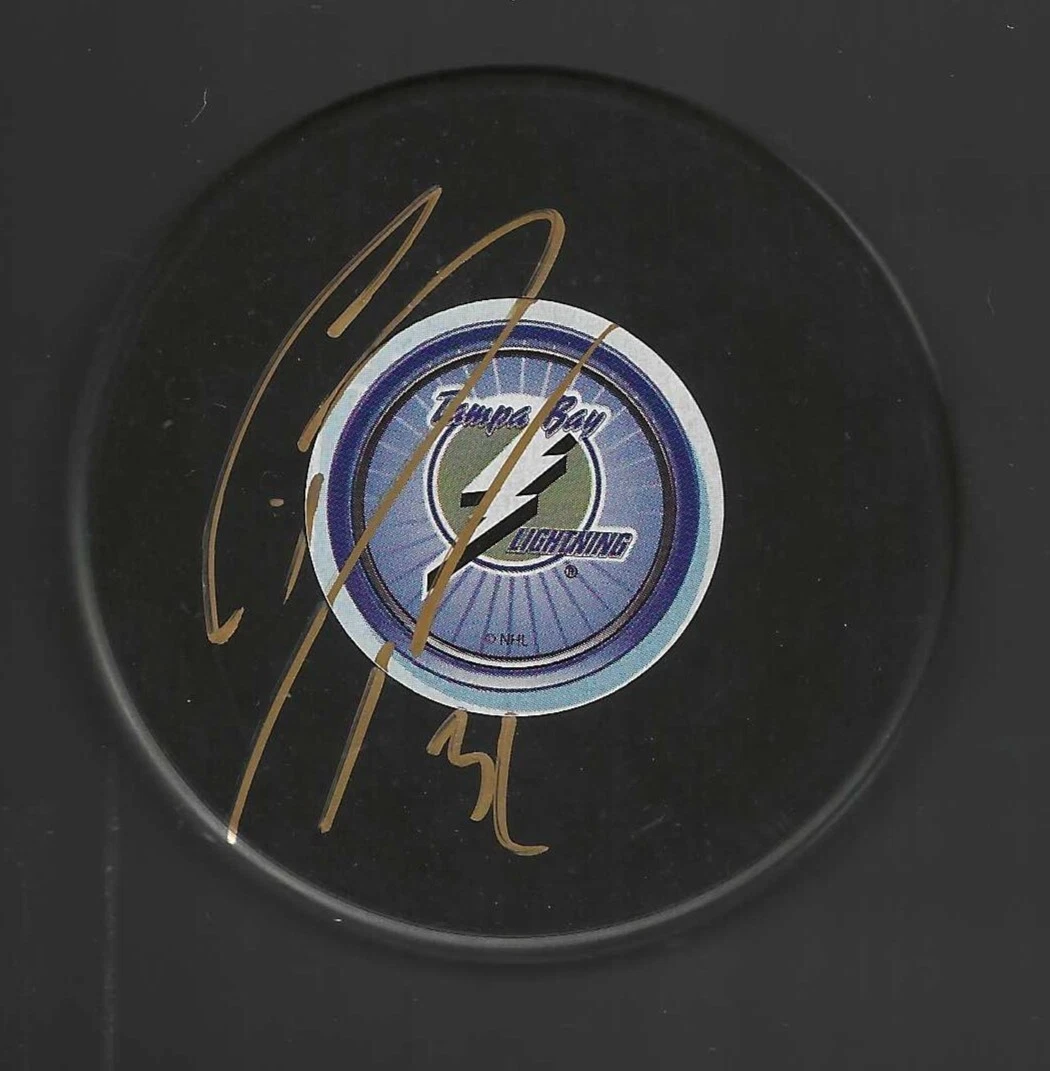Gordie Dwyer Signed Tampa Bay Lightning Souvenir Puck