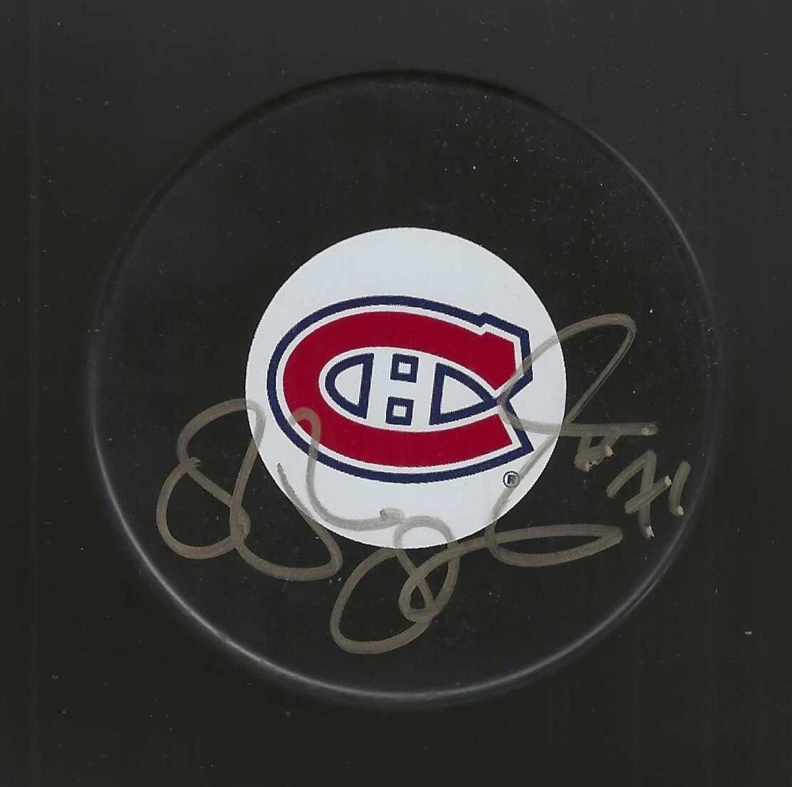Patrice Brisebois Signed Montreal Canadiens Puck