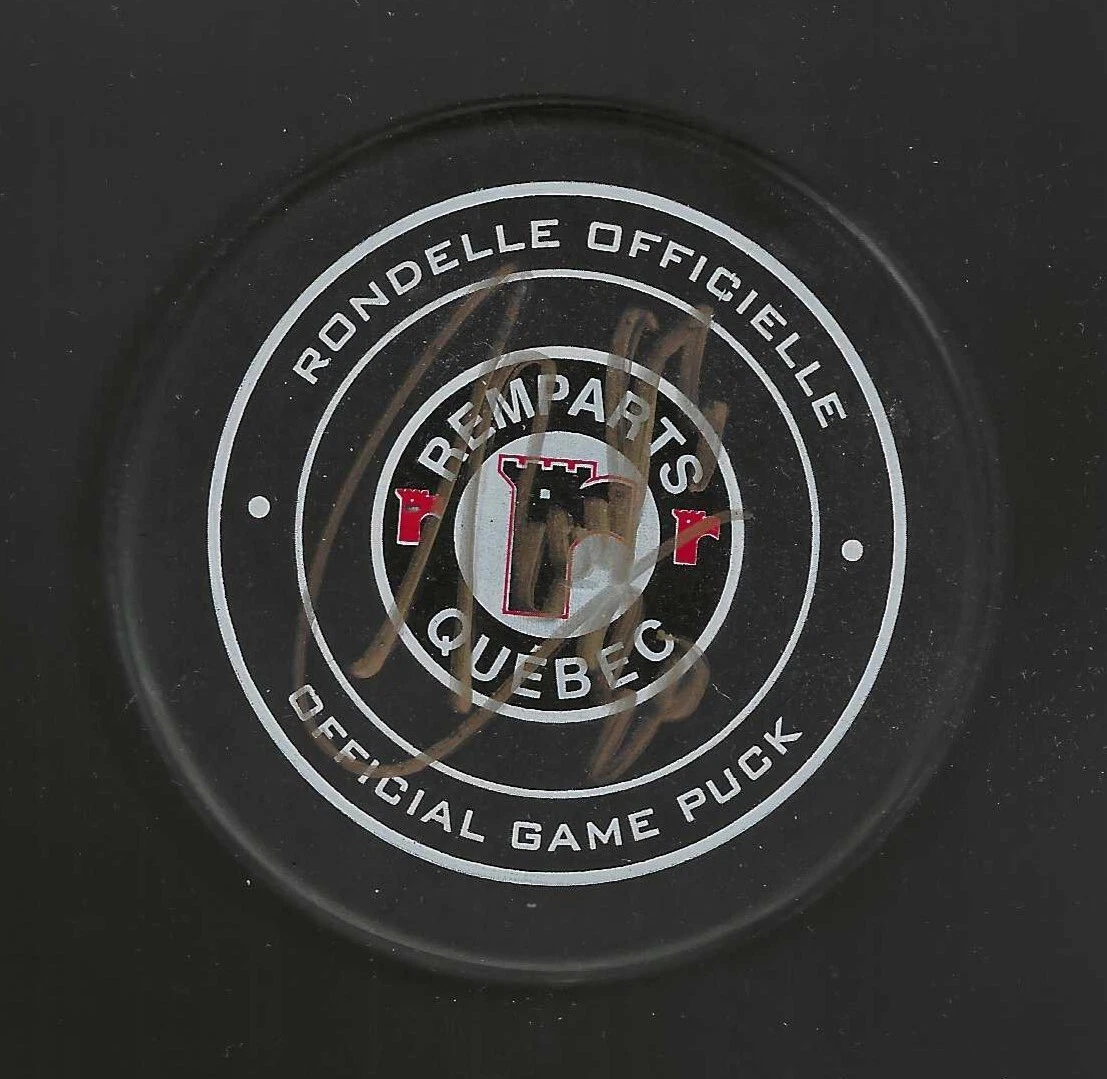 Callum Booth Signed Quebec Remparts Official Game Puck