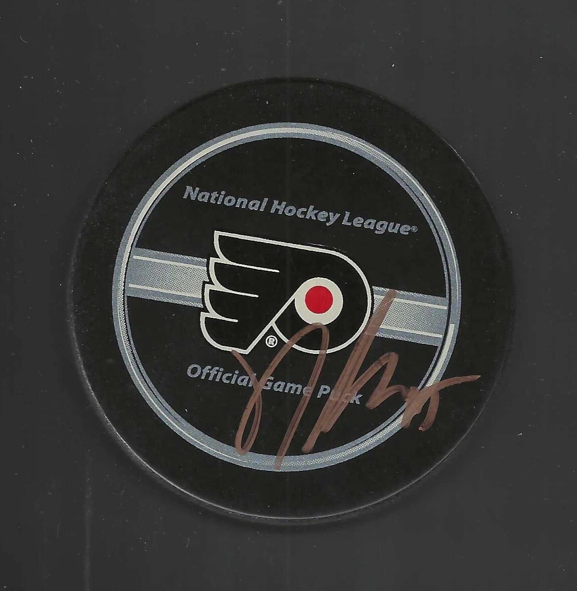 Samuel Morin Signed Philadelphia Flyers Official Game Puck