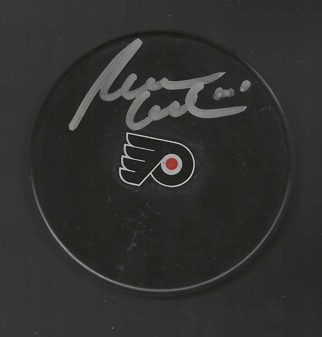 Reggie Lemelin Signed Philadelphia Flyers Souvenir Puck