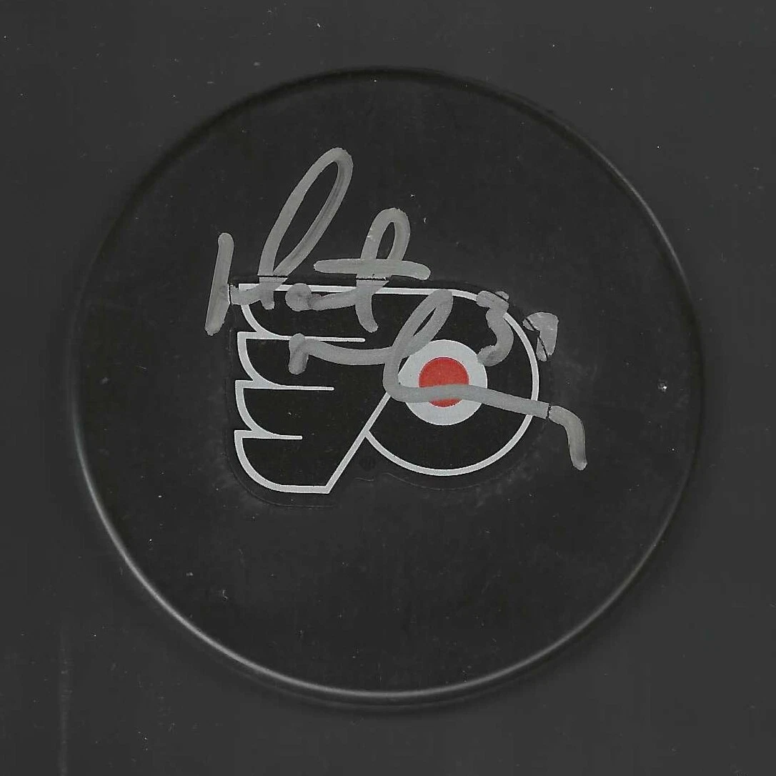 Marty McInnis Signed Philadelphia Flyers Souvenir Puck