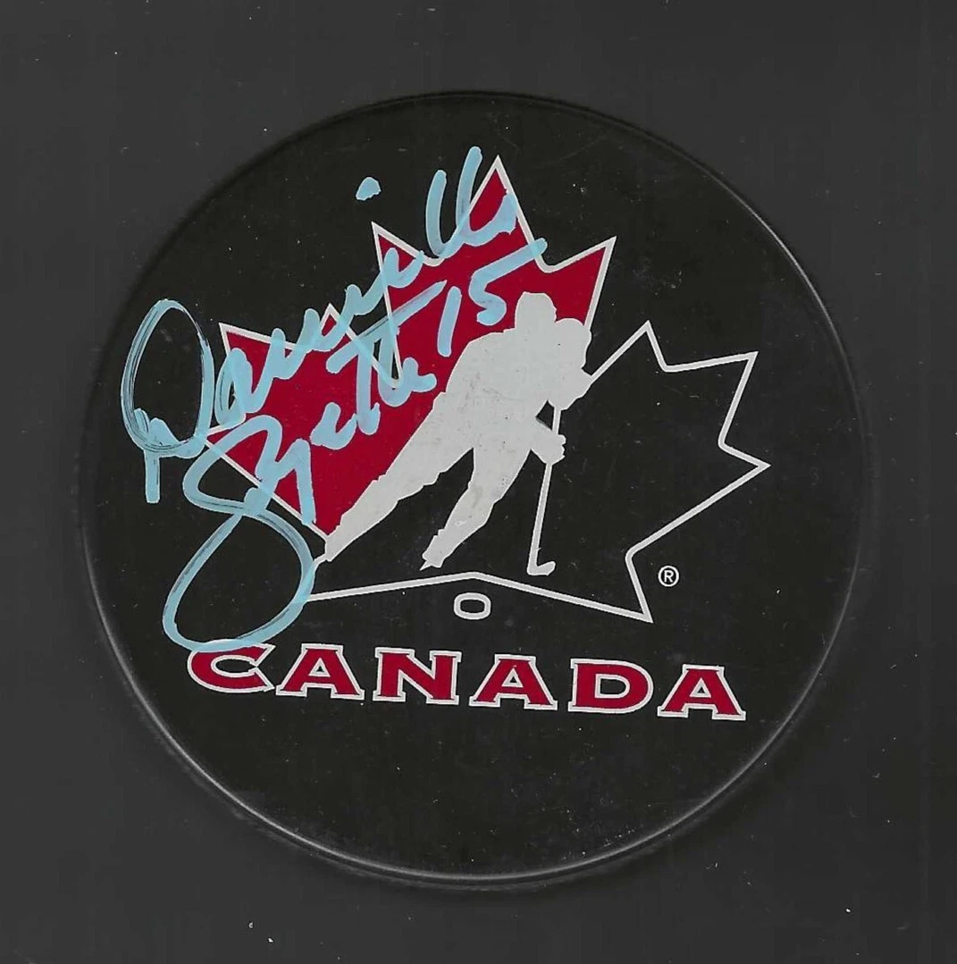 Danielle Goyette Signed Team Canada Hockey Puck