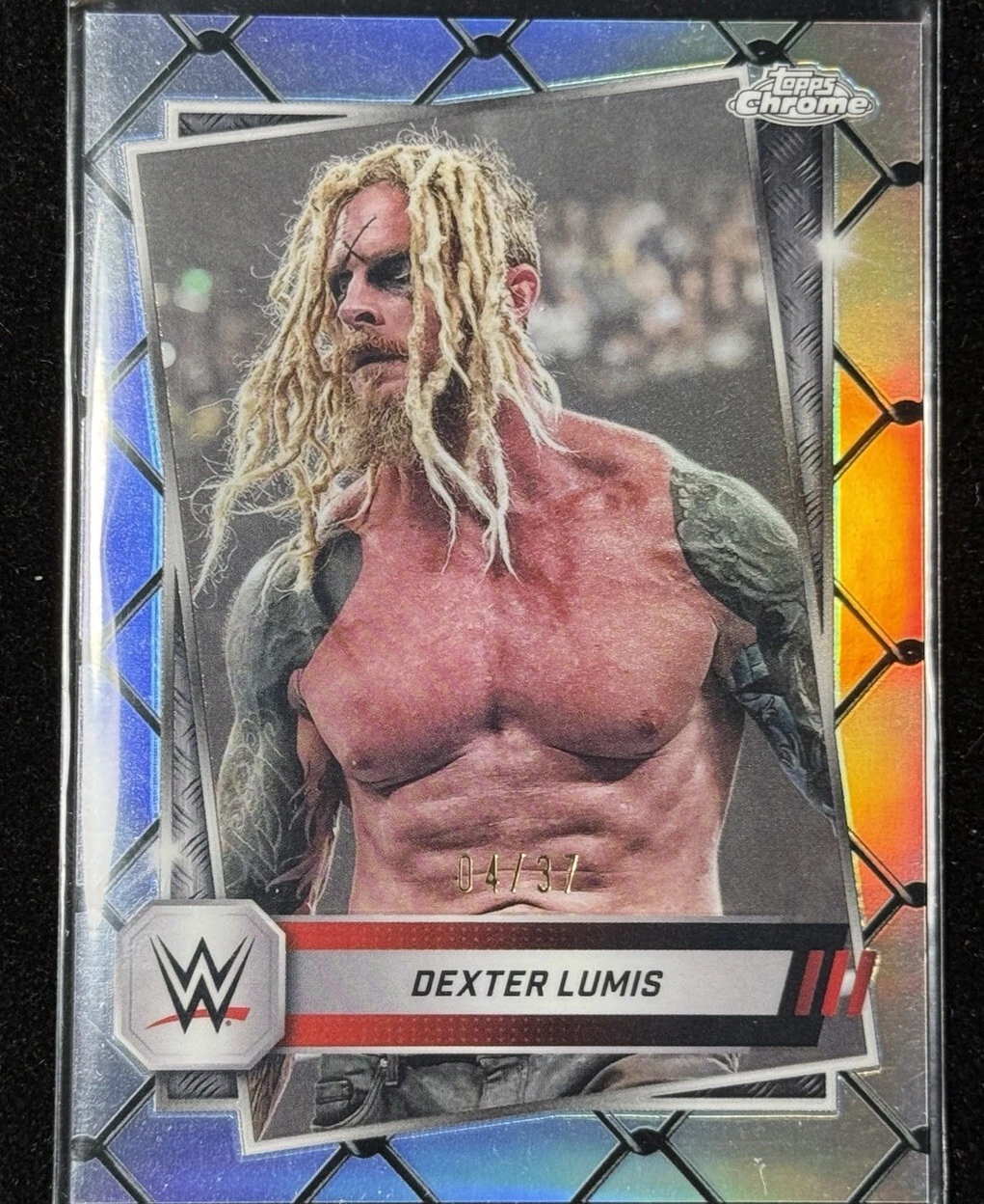 Dexter Lumis 2025 Topps Chrome WWE Steel Cage Refractor 04/37 #40 Wyatt Sicks 6