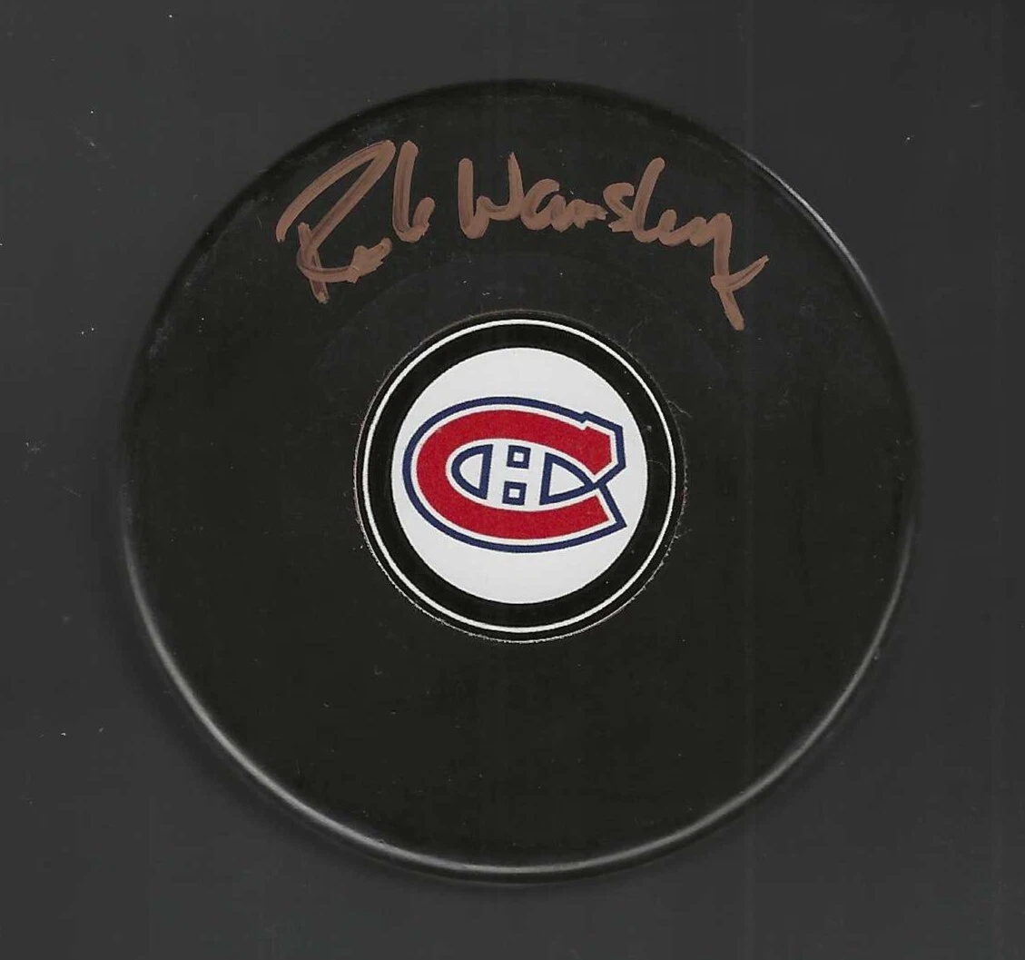 Rick Wamsley Signed Montreal Canadiens Souvenir Puck